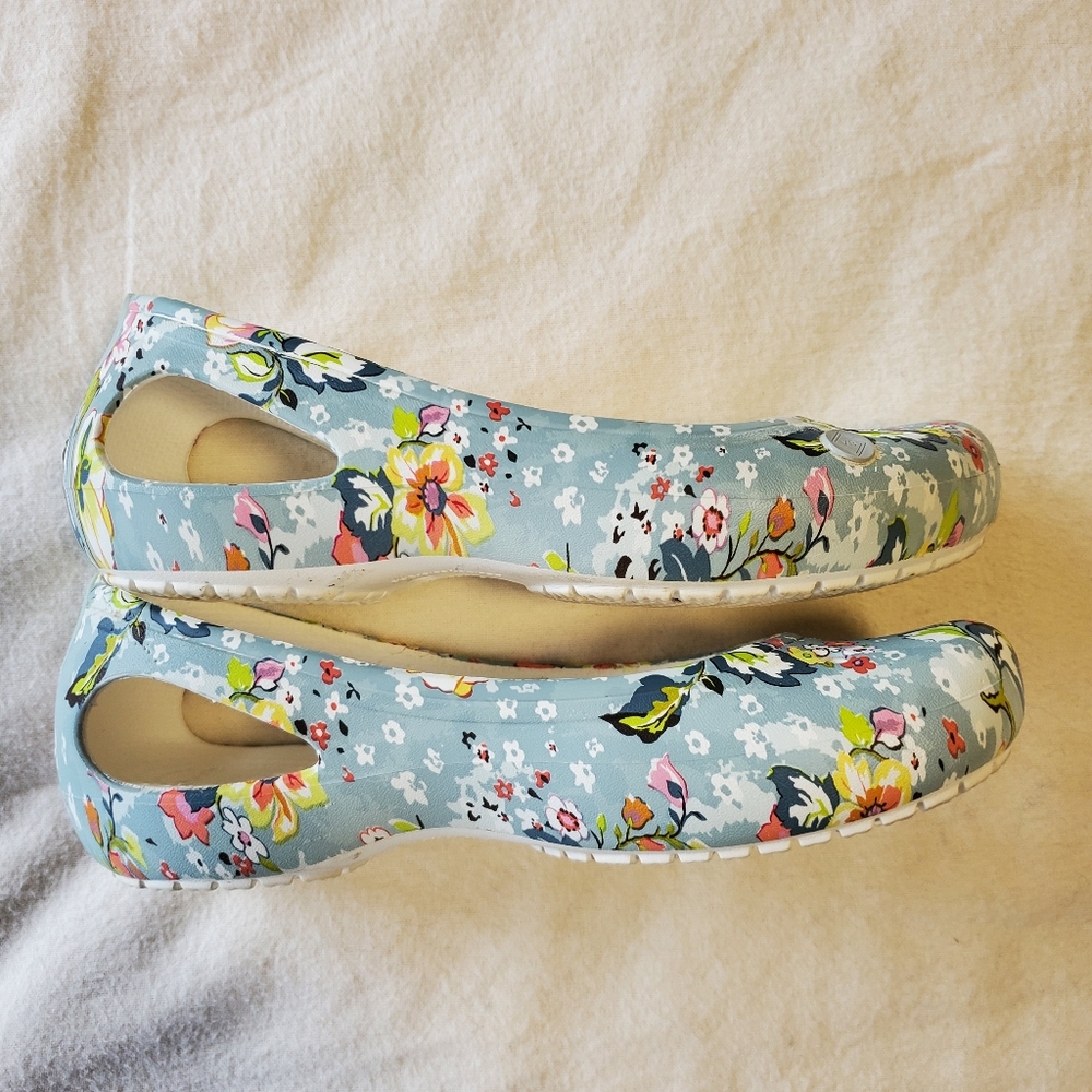 Vera Bradley x Crocs Kadee White Floral Ballet Flats Size 5 - Picture 10 of 16